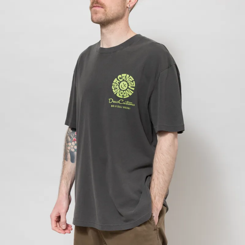 Deus Ex Machina Canggu Address T Shirt Anthracite-3