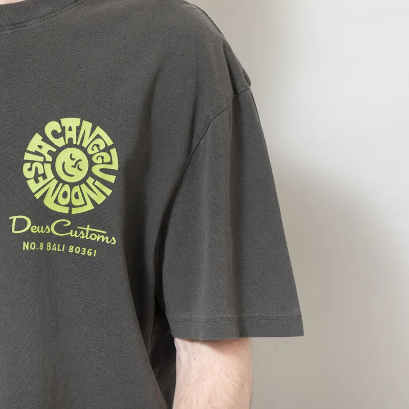 Deus Ex Machina Canggu Address T Shirt Anthracite-5