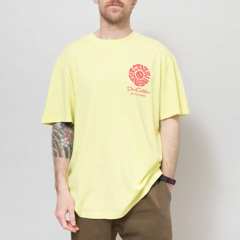 Deus Ex Machina Canggu Address T Shirt Canary Yellow