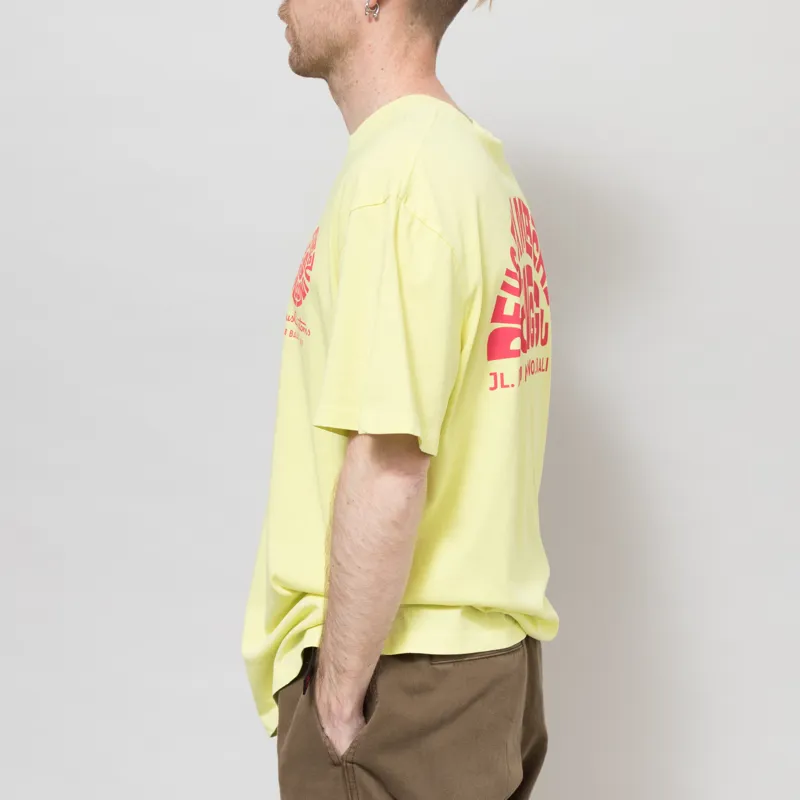 Deus Ex Machina Canggu Address T Shirt Canary Yellow-2