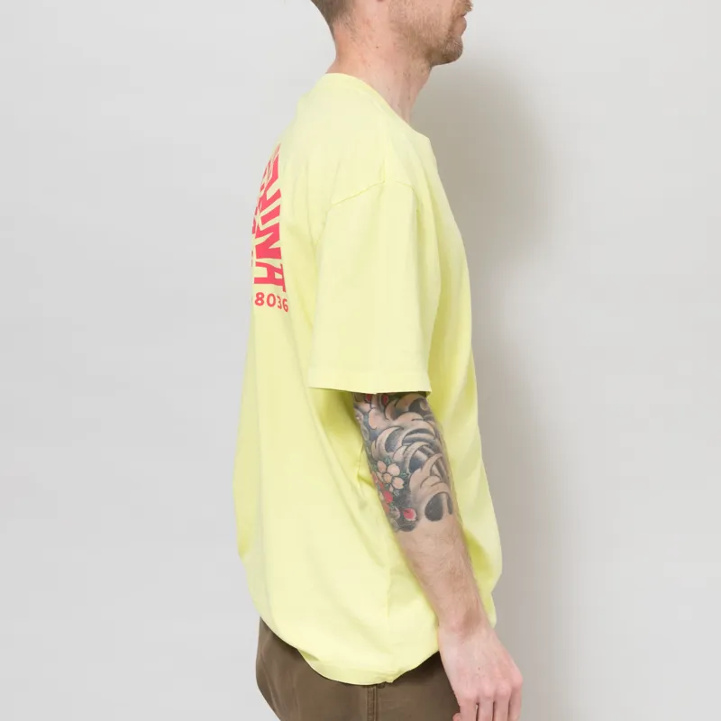 Deus Ex Machina Canggu Address T Shirt Canary Yellow-4