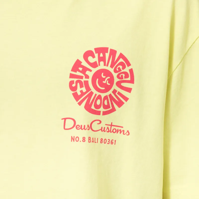 Deus Ex Machina Canggu Address T Shirt Canary Yellow-7