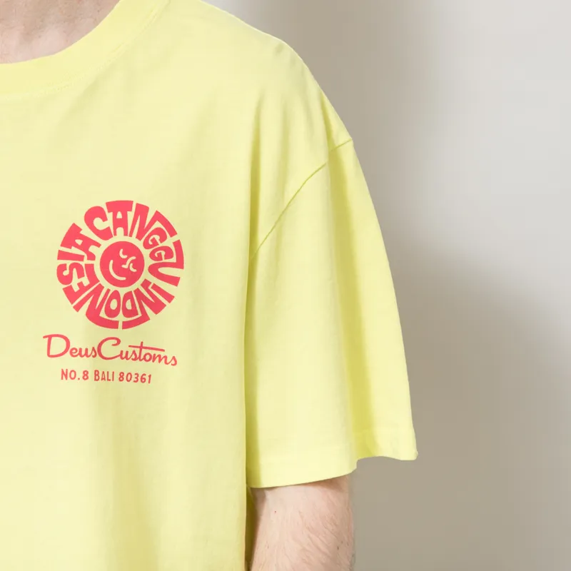 Deus Ex Machina Canggu Address T Shirt Canary Yellow-6