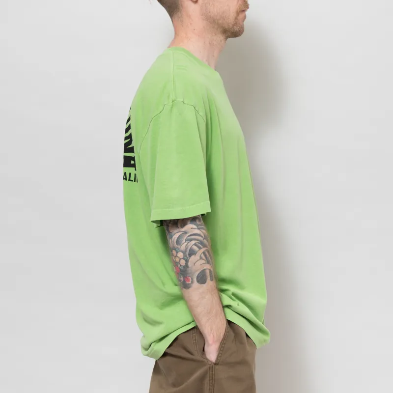 Deus Ex Machina Los Angeles Address T Shirt Parrot Green-1