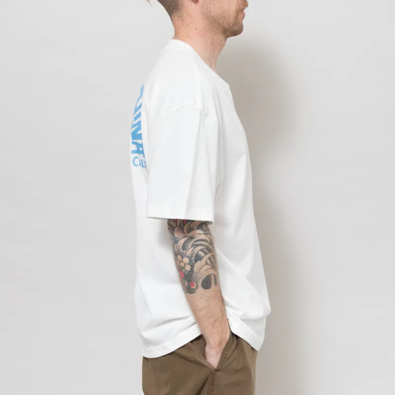 Deus Ex Machina Los Angeles Address T Shirt Vintage White-4