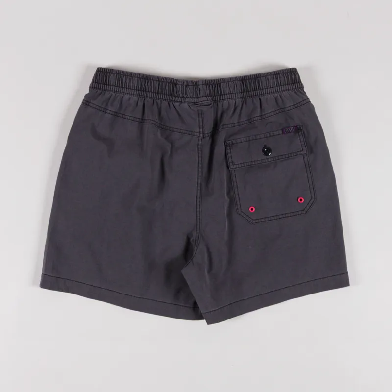 Deus Ex Machina Sandbar Garment Dyed Shorts Anthracite-1