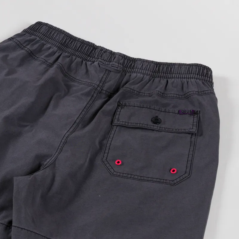 Deus Ex Machina Sandbar Garment Dyed Shorts Anthracite-3