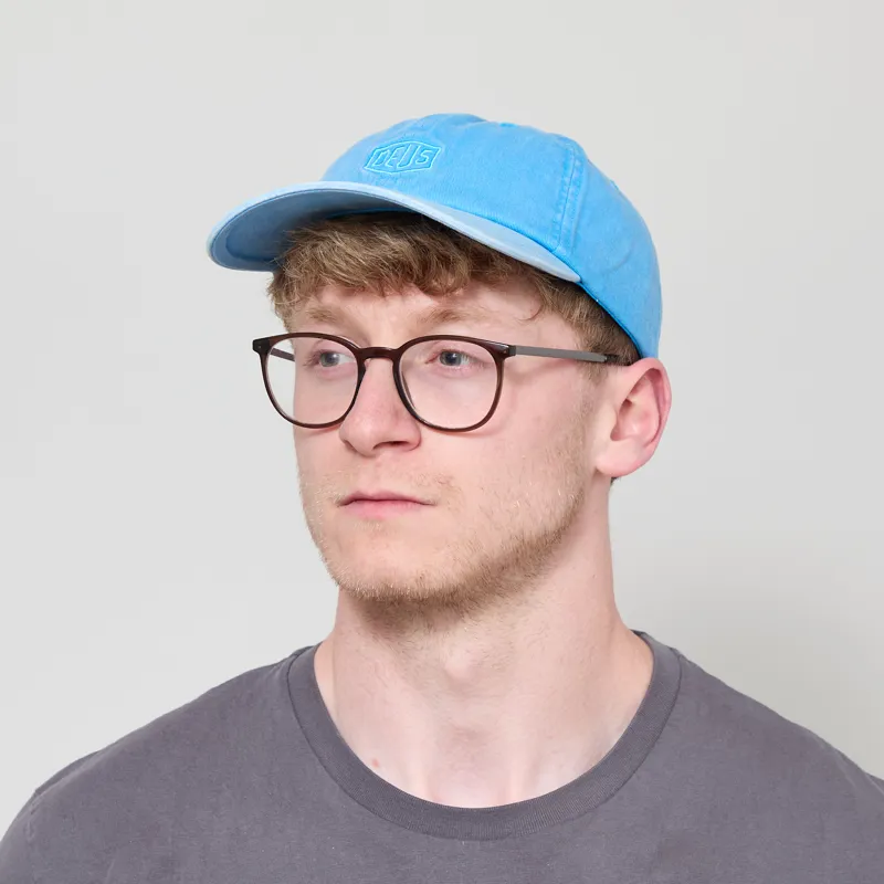 Deus Ex Machina Shield Garment Dyed Dad Cap Blue