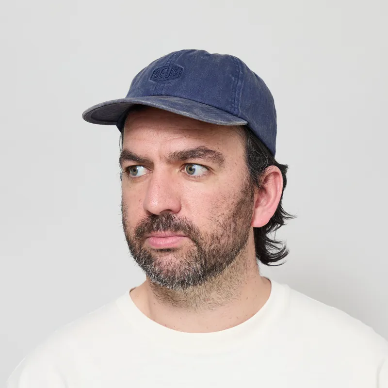 Deus Ex Machina Shield Garment Dyed Dad Cap Mechanic Blue
