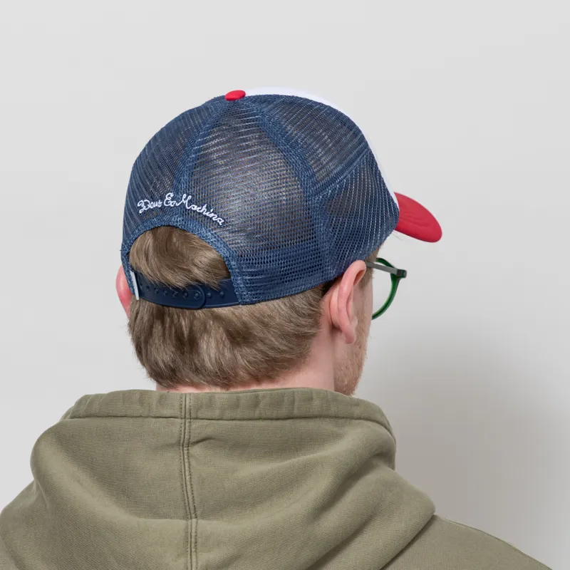 Deus Ex Machina Pill Trucker Red Navy-2