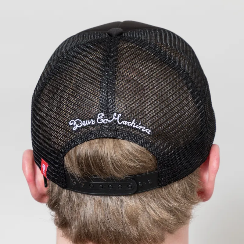 Deus Ex Machina Baylands Trucker Black White-4