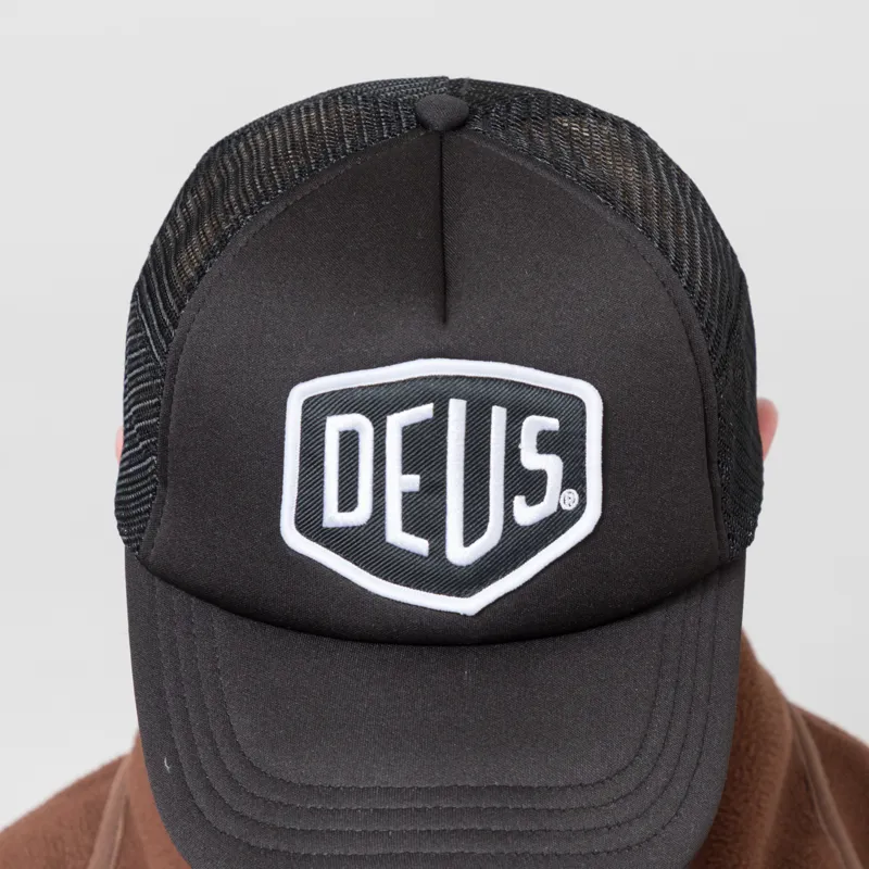 Deus Ex Machina Baylands Trucker Black White-3