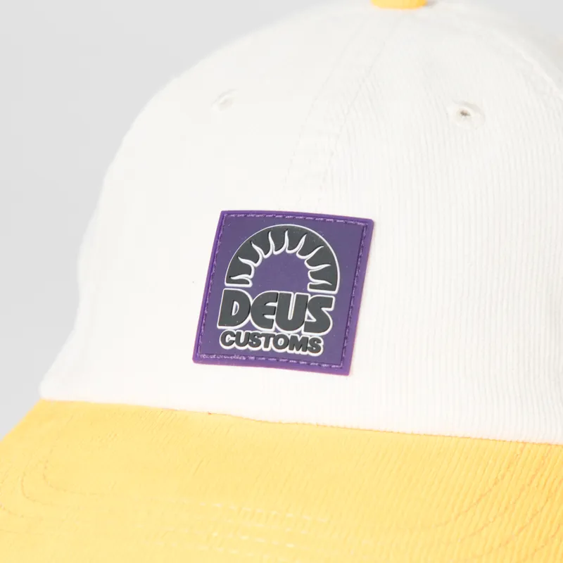 Deus Ex Machina Melodies Cord Cap Vintage White-3