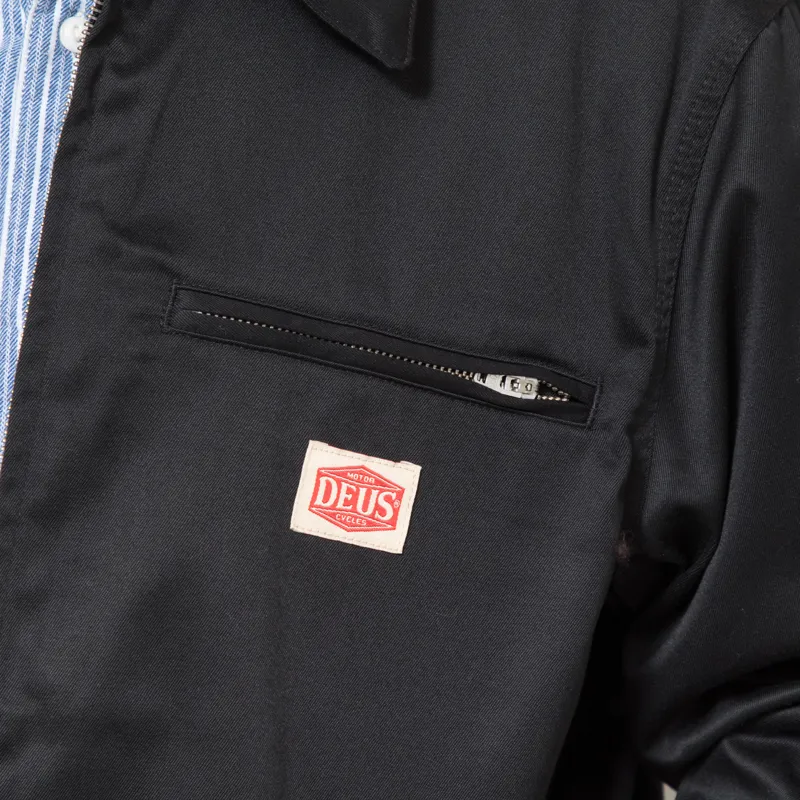 Deus Ex Machina Service Work Jacket Black-6