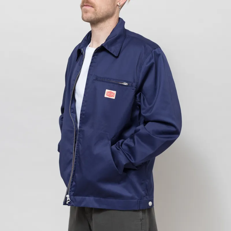 Deus Ex Machina Service Work Jacket French Blue-1