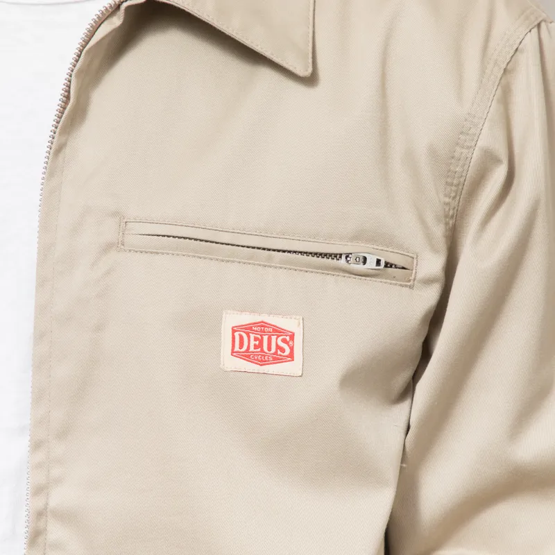 Deus Ex Machina Service Work Jacket Khaki-6