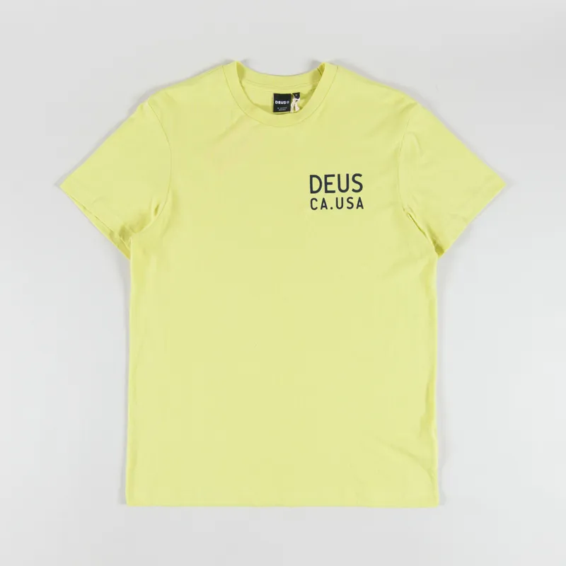 Deus Ex Machina Camber T Shirt Canary Yellow-1