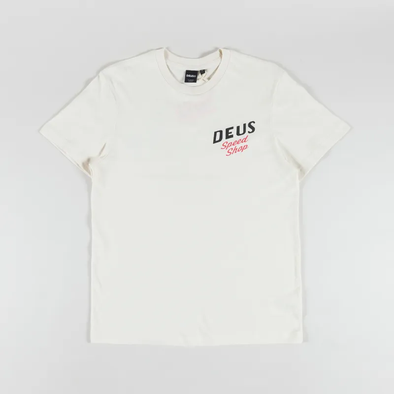 Deus Ex Machina Dogleg T Shirt Dirty White-1