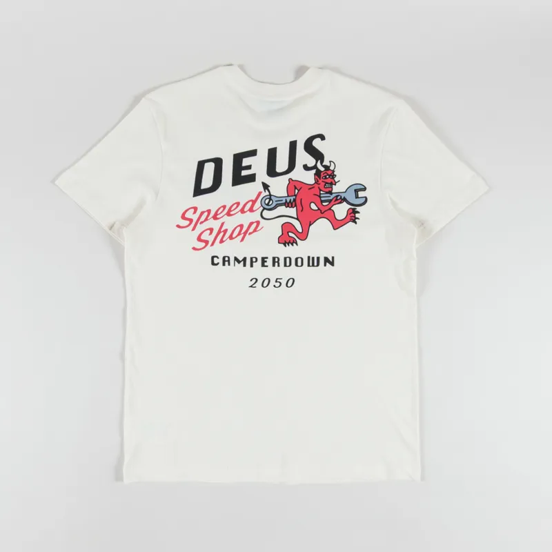 Deus Ex Machina Dogleg T Shirt Dirty White