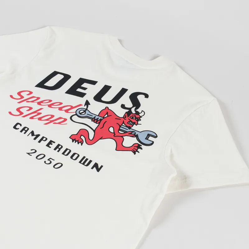 Deus Ex Machina Dogleg T Shirt Dirty White-2