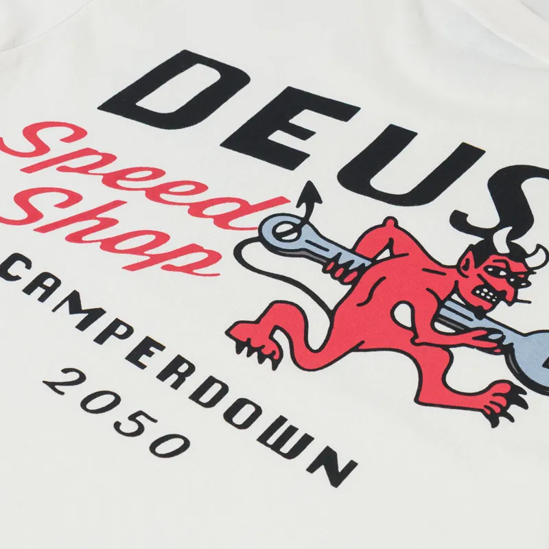 Deus Ex Machina Dogleg T Shirt Dirty White-4