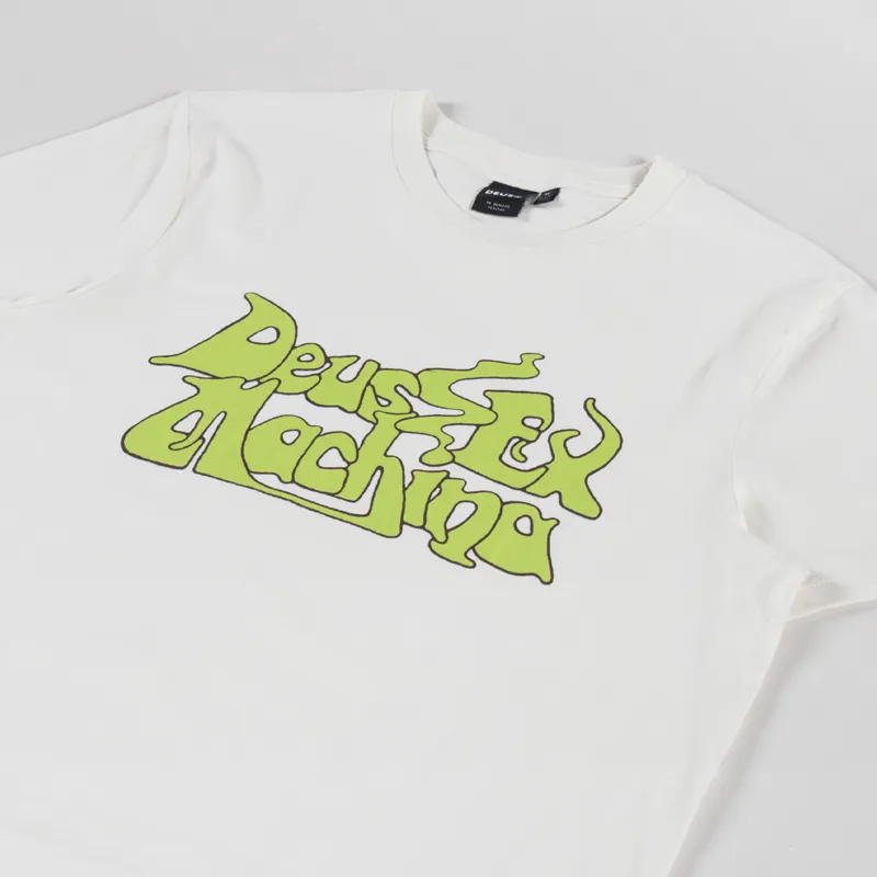 Deus Ex Machina Smokeshow T Shirt Vintage White-1