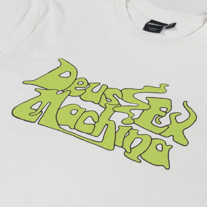 Deus Ex Machina Smokeshow T Shirt Vintage White-2