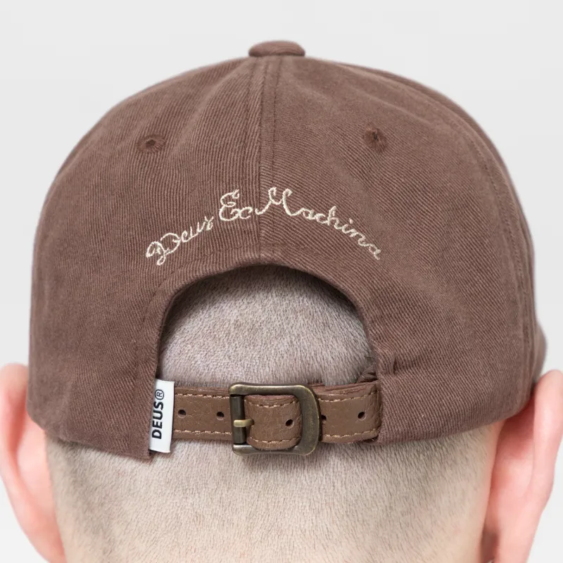 Deus Ex Machina Emblem College Address Cap Brown-5
