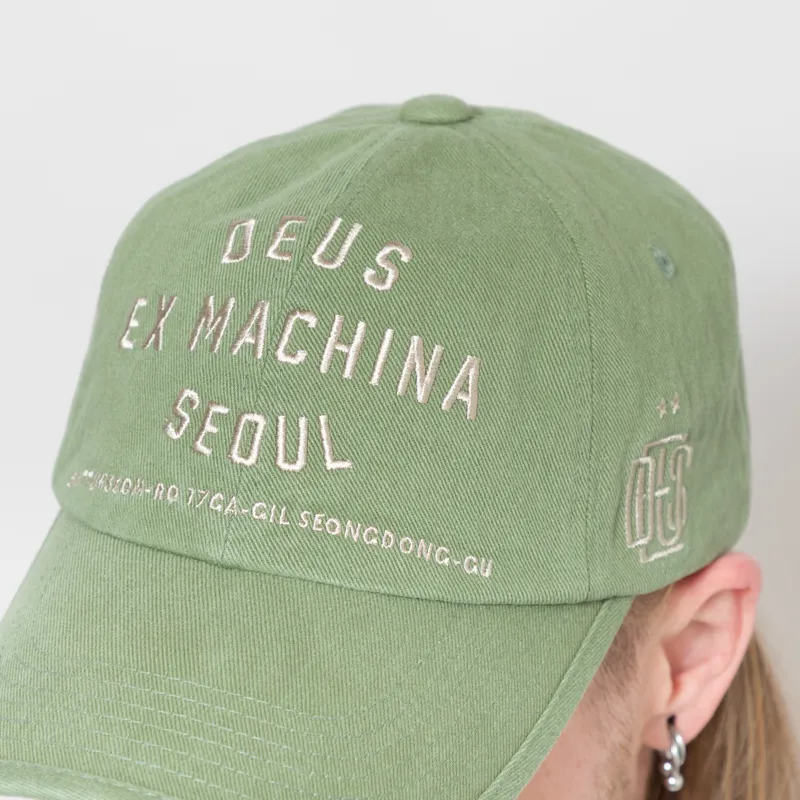 Deus Ex Machina Emblem College Address Cap Green-3