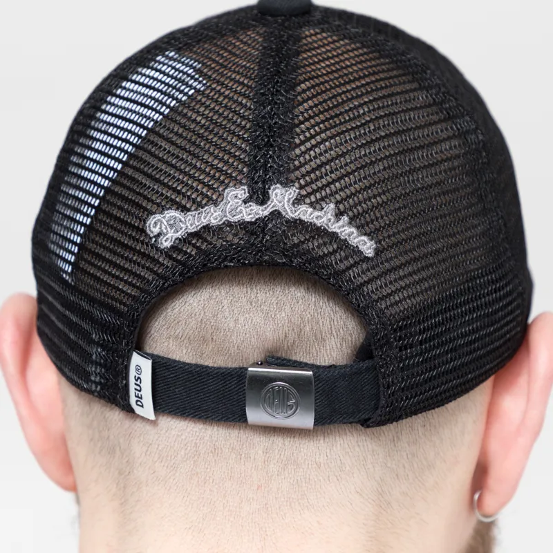 Deus Ex Machina Seoul Script Address Cap Black-4