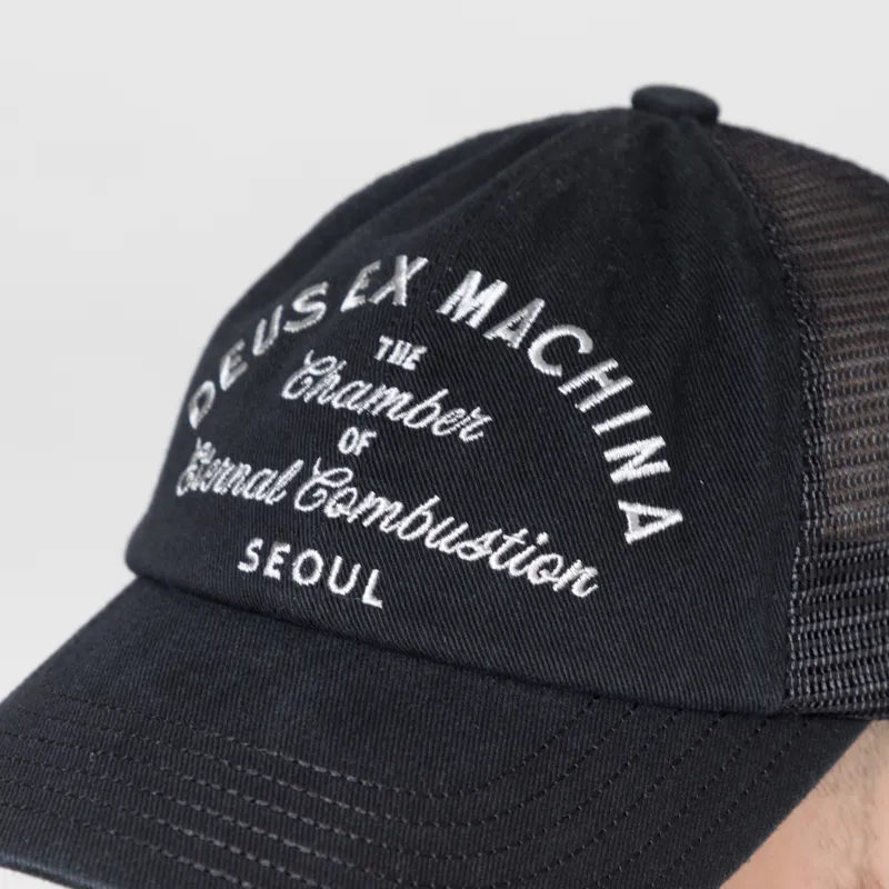 Deus Ex Machina Seoul Script Address Cap Black-3