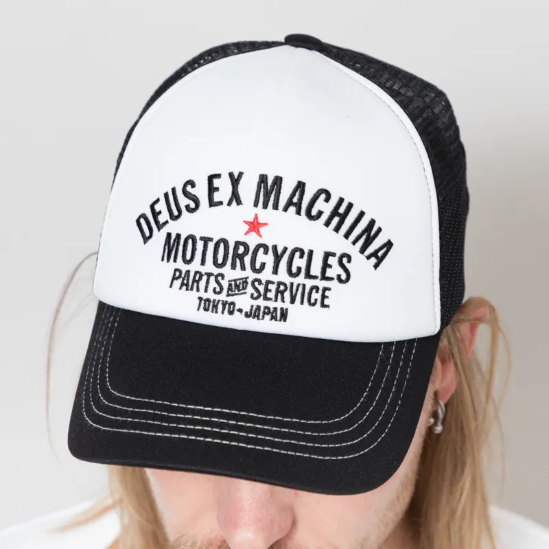 Deus Ex Machina Tokyo Original Address Trucker Black-3