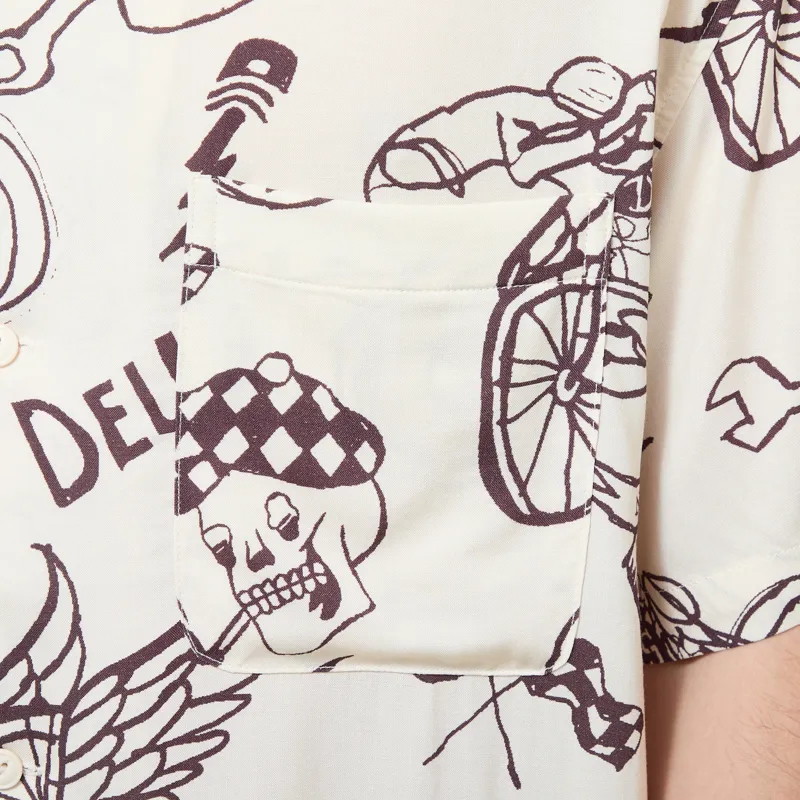 Deus Ex Machina Doodle Shirt Ivory-4