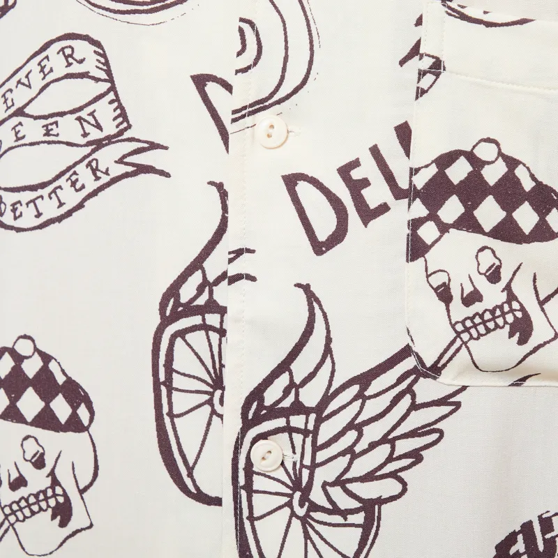 Deus Ex Machina Doodle Shirt Ivory-6