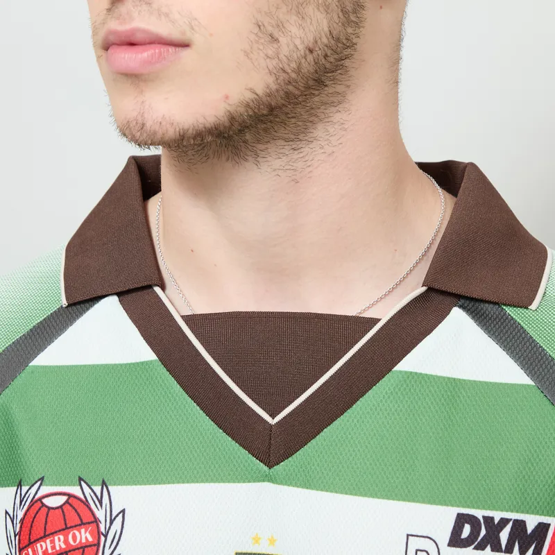 Deus Ex Machina Stripe Moto Jersey Green-3
