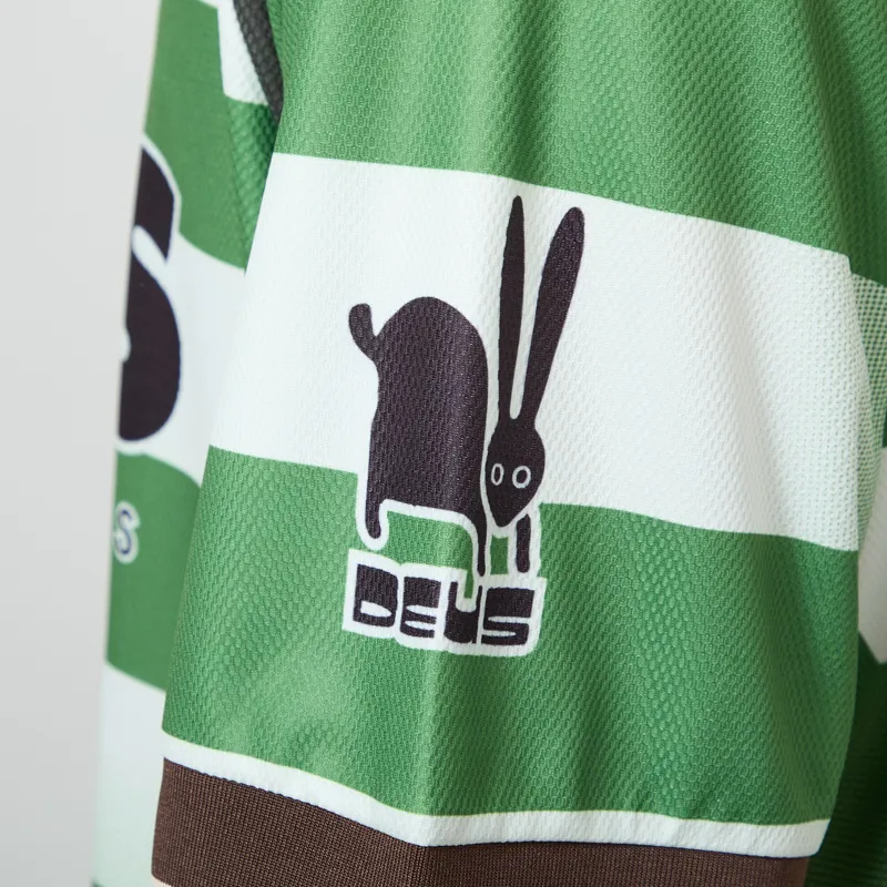 Deus Ex Machina Stripe Moto Jersey Green-7