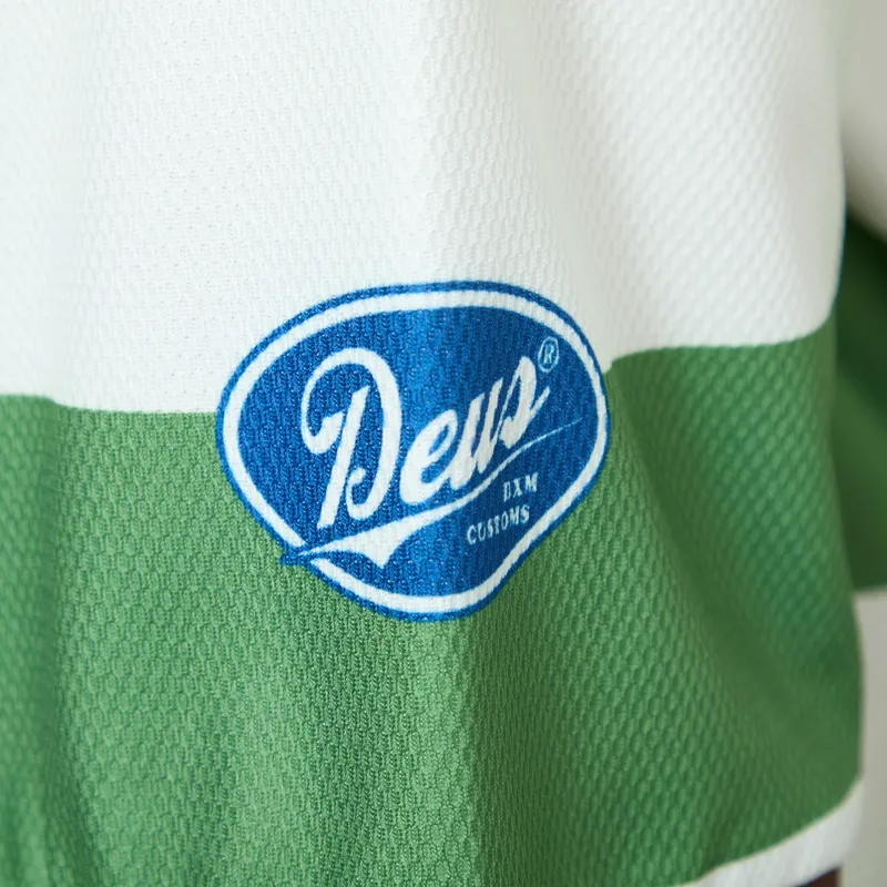 Deus Ex Machina Stripe Moto Jersey Green-6