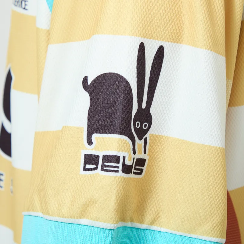 Deus Ex Machina Stripe Moto Jersey Yellow-7