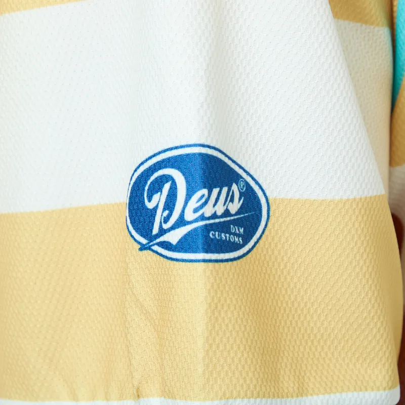 Deus Ex Machina Stripe Moto Jersey Yellow-6