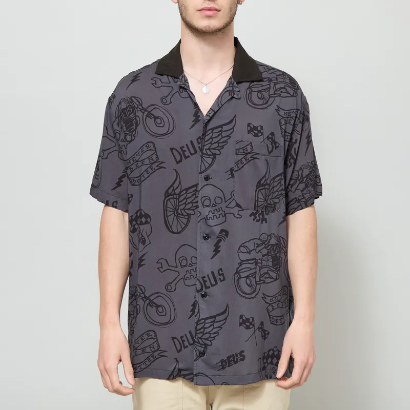 Deus Ex Machina Doodle Shirt Black