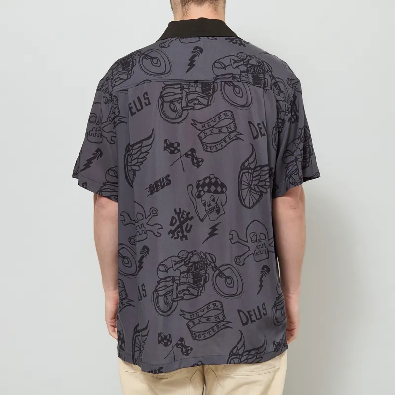 Deus Ex Machina Doodle Shirt Black-2