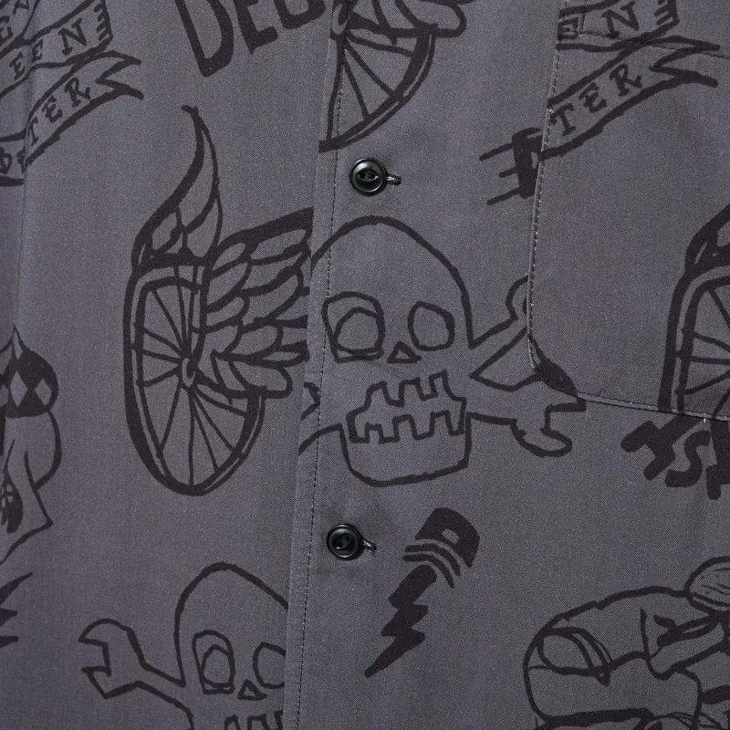 Deus Ex Machina Doodle Shirt Black-5