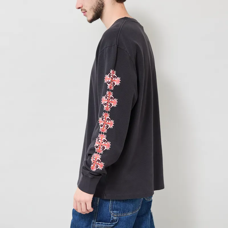 Deus Ex Machina Swivel Long Sleeve T Shirt Anthracite Grey-2