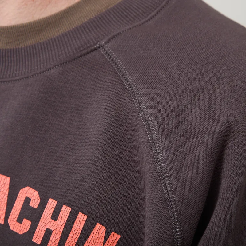 Deus Ex Machina Bad Sign Crew Anthracite Grey-4