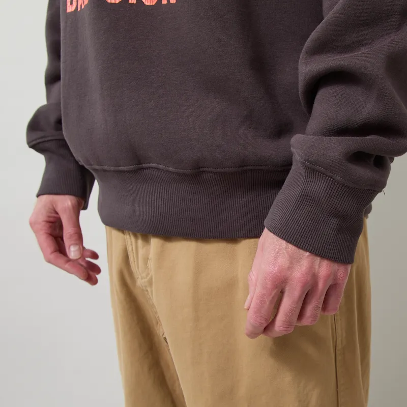 Deus Ex Machina Bad Sign Crew Anthracite Grey-6