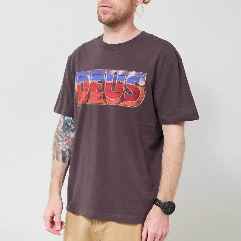 Deus Ex Machina Desert Rambler T Shirt Anthracite Grey-1