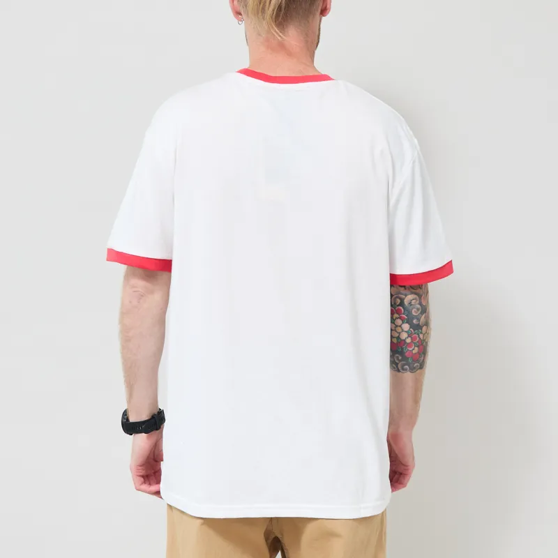 Deus Ex Machina Marsden Ringer T Shirt Vintage White-2
