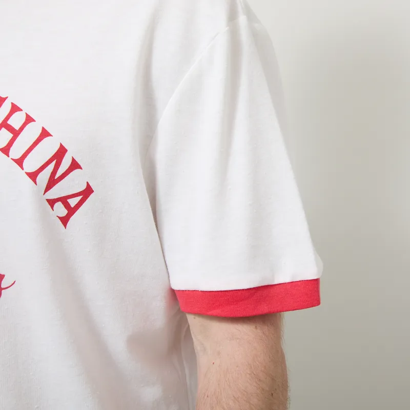 Deus Ex Machina Marsden Ringer T Shirt Vintage White-6