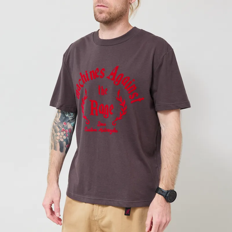 Deus Ex Machina Empire T Shirt Anthracite Grey-1