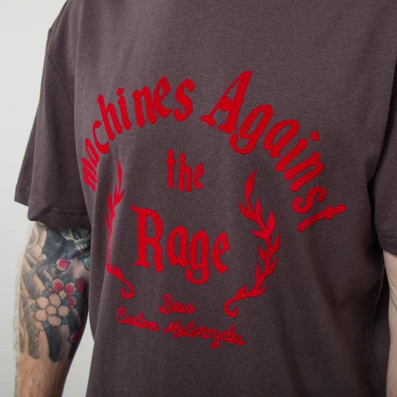 Deus Ex Machina Empire T Shirt Anthracite Grey-3